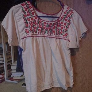 Floral Cotton Rebozo - S